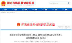”出产运营企业该当成立食物平安周排查轨制